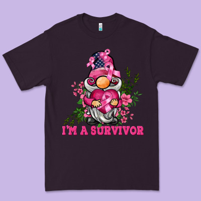 I'm A Survivor Gnome Premium Tee Designed By Barkaloodesign