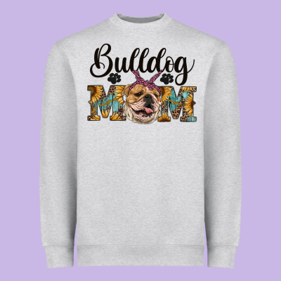 Western Bulldog Mom Heavyweight Sweatshirt Designed By Ranaportraitstore