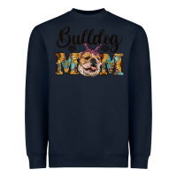 Navy western bulldog mom Heavyweight Sweatshirt - RanaPortraitStore