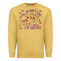 Antique Gold you'll always have a pizza my heart Premium Sweatshirt - MaliasSmallBusiness