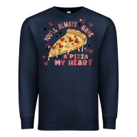 Navy you'll always have a pizza my heart Premium Sweatshirt - MaliasSmallBusiness
