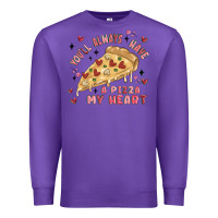 Purple you'll always have a pizza my heart Premium Sweatshirt - MaliasSmallBusiness