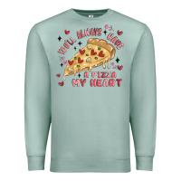 Seafoam you'll always have a pizza my heart Premium Sweatshirt - MaliasSmallBusiness
