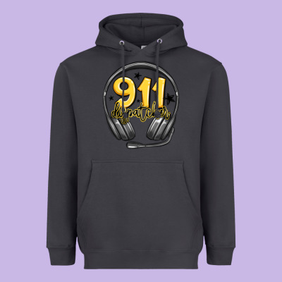 911 Dispatcher Heavyweight Hoodie Designed By Maliassmallbusiness