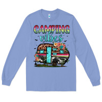 Colony Blue camping vibes Long Sleeve Tee - JahusDesignShop