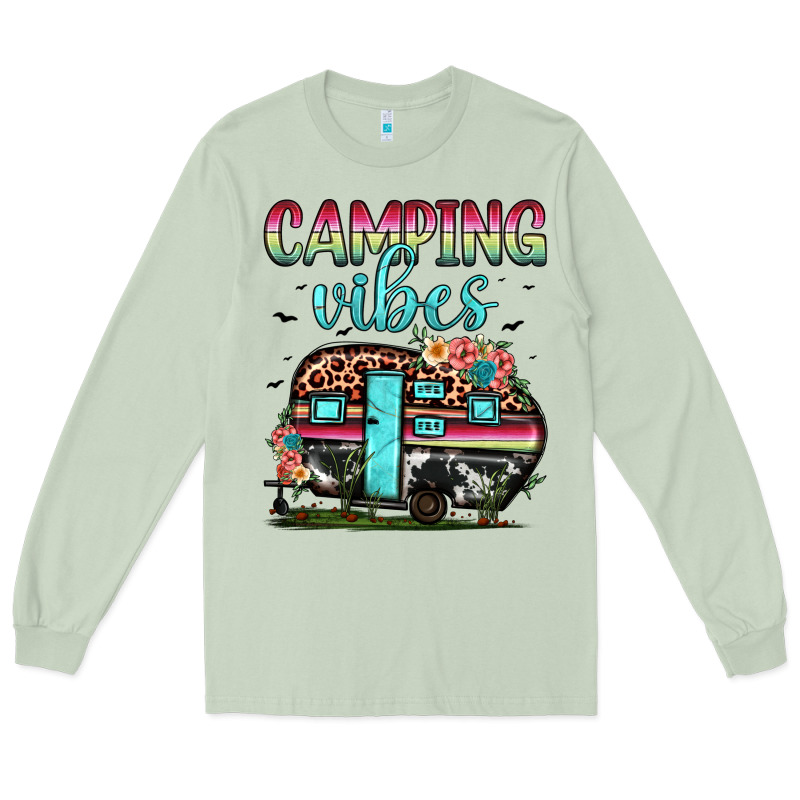 Camping Vibes Long Sleeve Tee by JahusDesignShop | Teevron