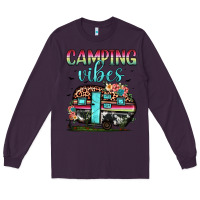 Plum camping vibes Long Sleeve Tee - JahusDesignShop