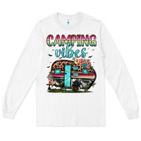 White camping vibes Long Sleeve Tee - JahusDesignShop