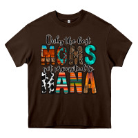 Chocolate Brown only the best moms get promoted to nana Heavy Core Tee - RacoonDesign