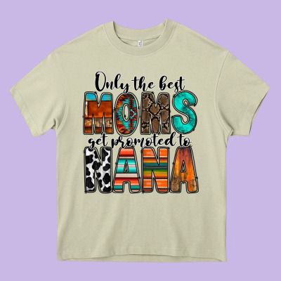 Only The Best Moms Get Promoted To Nana Heavy Core Tee Designed By Racoondesign