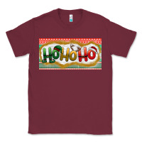 Burgundy ho ho ho Classic Tee - BundleAndBundleShop