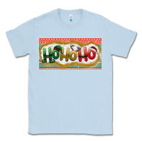 Dusty Blue ho ho ho Classic Tee - BundleAndBundleShop