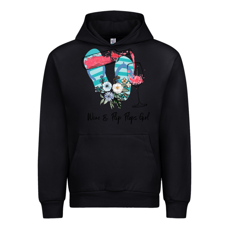 Wine Flip Flops Girl Urban Hoodie by Bettercallsaul | Teevron