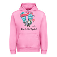 Fuchsia Pink Wine Flip Flops Girl Urban Hoodie - Bettercallsaul