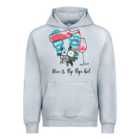 Heather Grey Wine Flip Flops Girl Urban Hoodie - Bettercallsaul