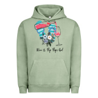 Pigment Oil Green Wine Flip Flops Girl Urban Hoodie - Bettercallsaul