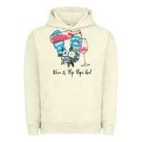 Pigment Pistachio Wine Flip Flops Girl Urban Hoodie - Bettercallsaul