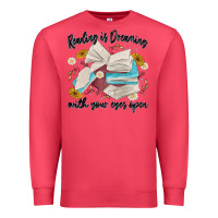 Cardinal reading is dreaming with your eyes open Premium Sweatshirt - MaliasSmallBusiness