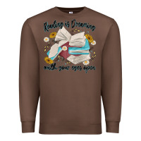 Chestnut reading is dreaming with your eyes open Premium Sweatshirt - MaliasSmallBusiness