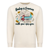 Sandshell reading is dreaming with your eyes open Premium Sweatshirt - MaliasSmallBusiness