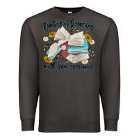 Smoke reading is dreaming with your eyes open Premium Sweatshirt - MaliasSmallBusiness