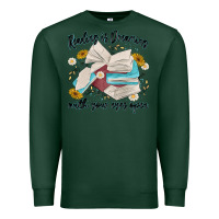 Sports Green reading is dreaming with your eyes open Premium Sweatshirt - MaliasSmallBusiness