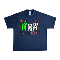 Navy trick or teeth Urban Heavy Tee - CowhideDigitalArt