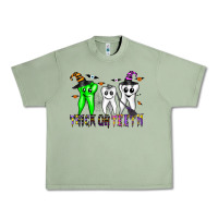 Oil Green trick or teeth Urban Heavy Tee - CowhideDigitalArt