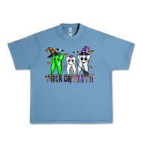 Pebble Blue trick or teeth Urban Heavy Tee - CowhideDigitalArt
