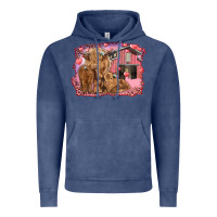 Valentine's Day Mama Cow And Baby Cows Vintage Hoodie | Teevron