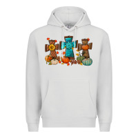 Dove Grey fall tree cross Premium Hoodie - BundleAndBundleShop