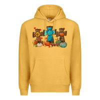 Mustard fall tree cross Premium Hoodie - BundleAndBundleShop
