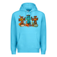 Ocean Blue fall tree cross Premium Hoodie - BundleAndBundleShop