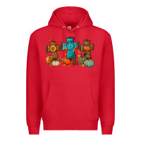 Red fall tree cross Premium Hoodie - BundleAndBundleShop