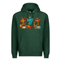 Sports Green fall tree cross Premium Hoodie - BundleAndBundleShop