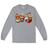 Heather Grey religious coffee cups Long Sleeve Tee - AdoDesignShop