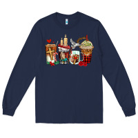 Navy religious coffee cups Long Sleeve Tee - AdoDesignShop