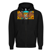 Black longhorn bull skull license plate Zipper Hoodie - Artiststas