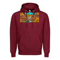 Burgundy longhorn bull skull license plate Zipper Hoodie - Artiststas