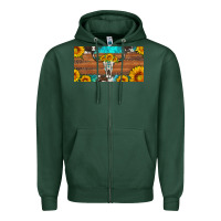 Sports Green longhorn bull skull license plate Zipper Hoodie - Artiststas