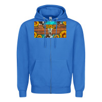 True Royal longhorn bull skull license plate Zipper Hoodie - Artiststas