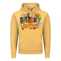 Vintage Mustard spooky heifer Vintage Hoodie - Zillion Design Studio