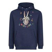 Navy wife life Heavyweight Hoodie - MaliasSmallBusiness