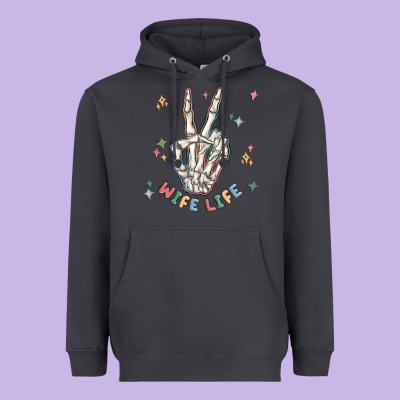 Wife Life Heavyweight Hoodie Designed By Maliassmallbusiness