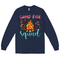 Navy camp fire squad Long Sleeve Tee - JahusDesignShop