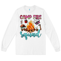 White camp fire squad Long Sleeve Tee - JahusDesignShop