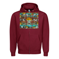 Burgundy longhorn bull skull cowhide leopard turquoise Zipper Hoodie - Artiststas