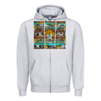 Heather Grey longhorn bull skull cowhide leopard turquoise Zipper Hoodie - Artiststas