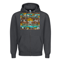 Smoke longhorn bull skull cowhide leopard turquoise Zipper Hoodie - Artiststas