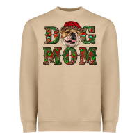 Mushroom english bulldog mom christmas Heavyweight Sweatshirt - RanaPortraitStore